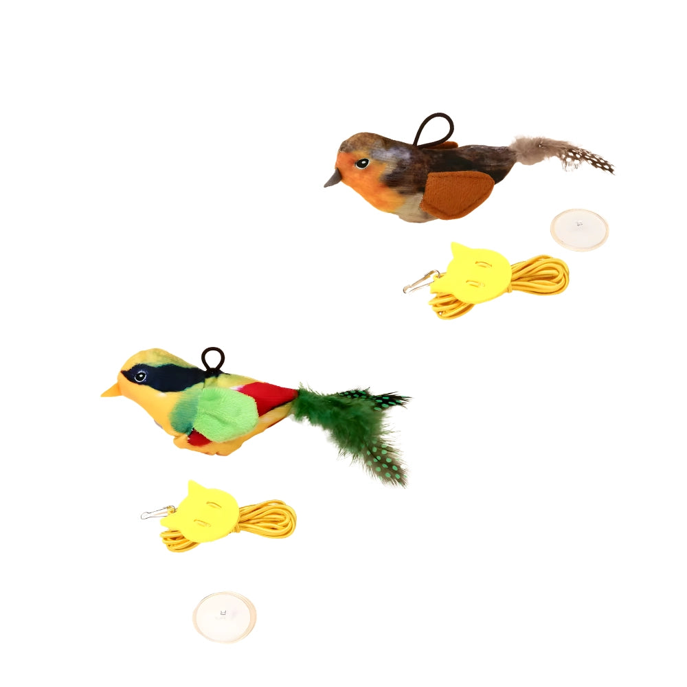 Brinquedo SwingBird: Pássaro Pêndulo Elástico com Som de Passarinho