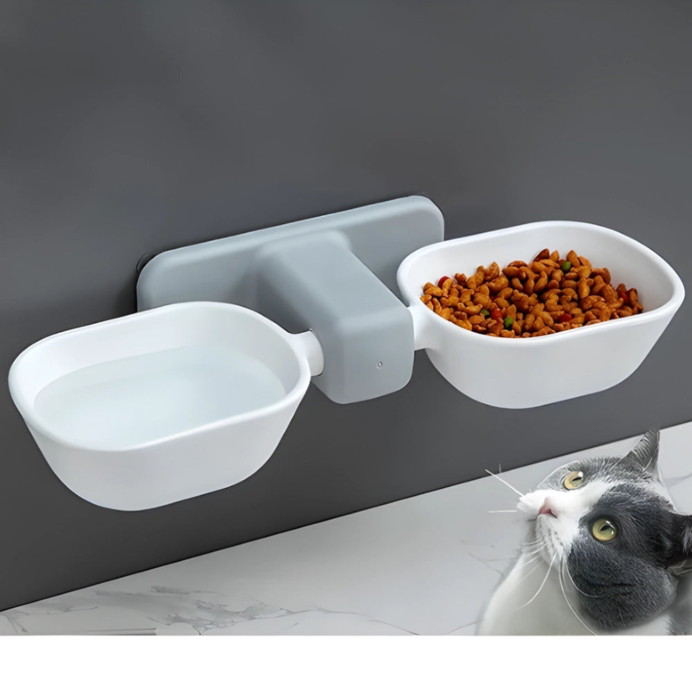 Comedouro Suspenso Duplo de Parede