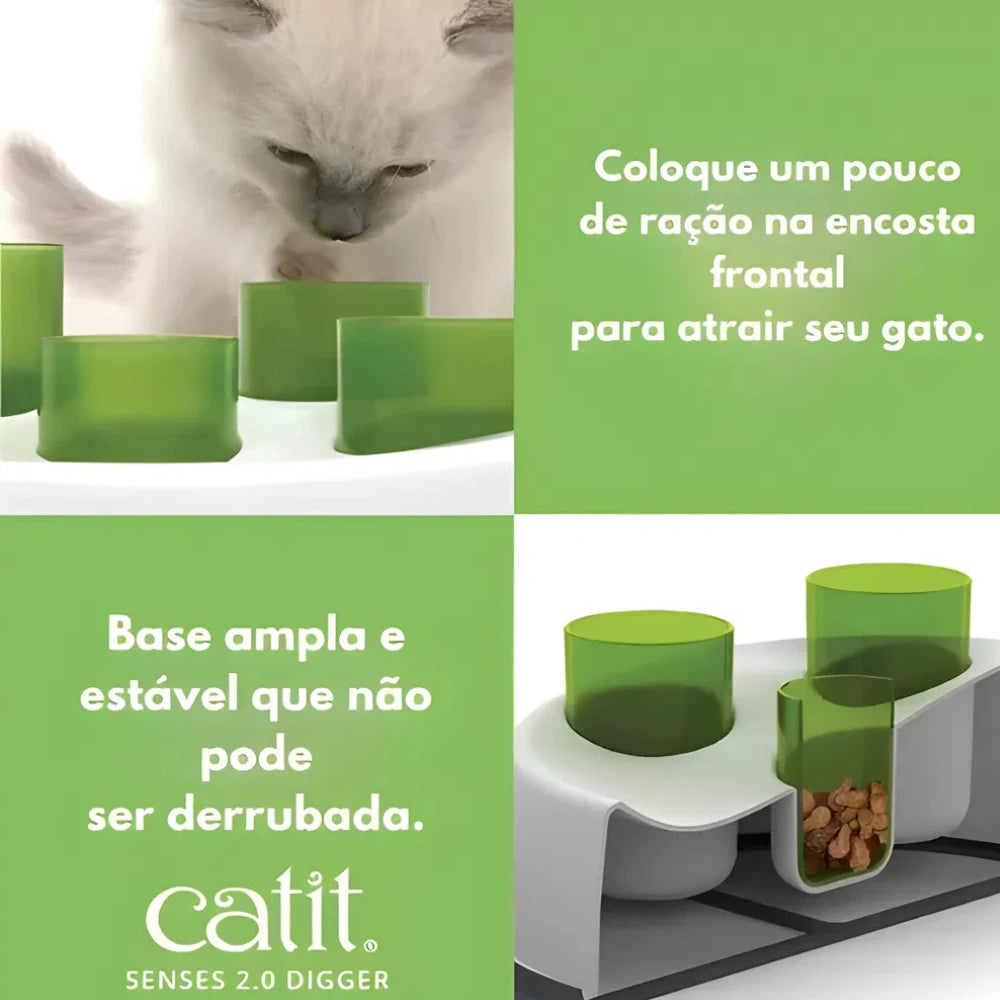Comedouro Lento Catit Senses 2.0 Enriquecimento Alimentar