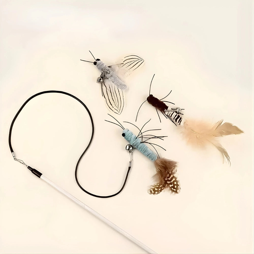 Brinquedo Isca Inseto Realista Marrom Divertido