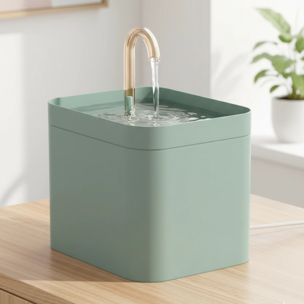 Fonte de Água Summer 1,5L Verde Oliva - Super Silenciosa