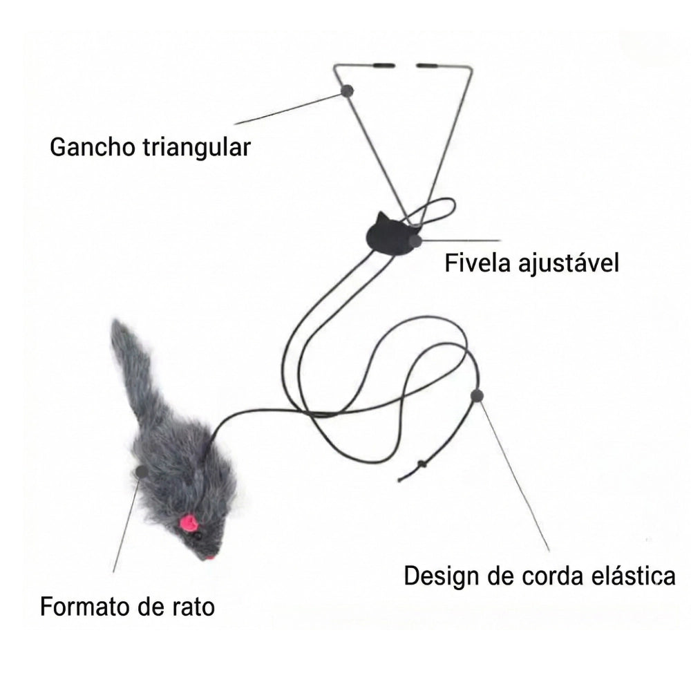 Brinquedo Ratinho Pêndulo Estimulante