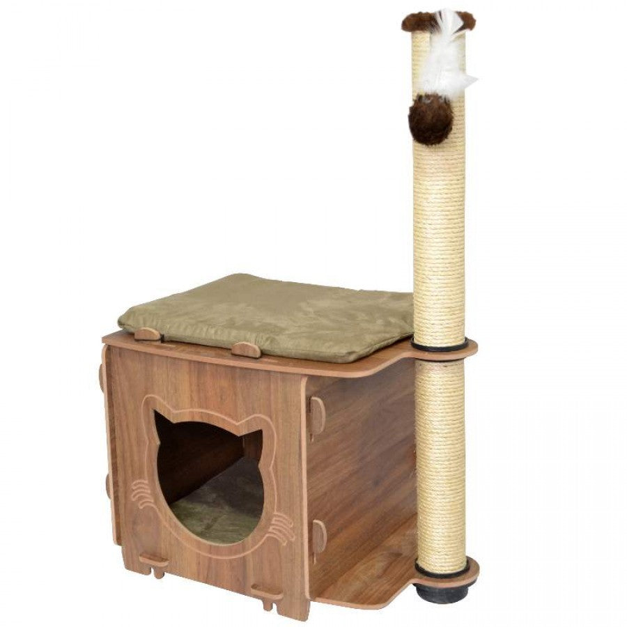Arranhador e Nicho Box com Caminhas