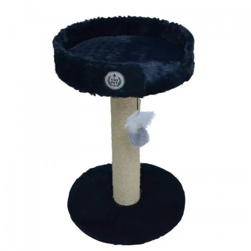Arranhador com Caminha e Brinquedo Jumper - Preto