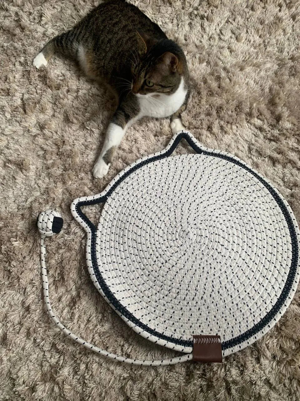 Arranhador Tapete com Bolinha Mundo Catnip