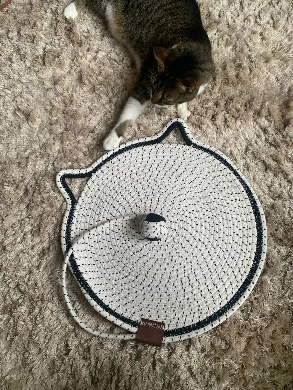 Arranhador Tapete com Bolinha Mundo Catnip
