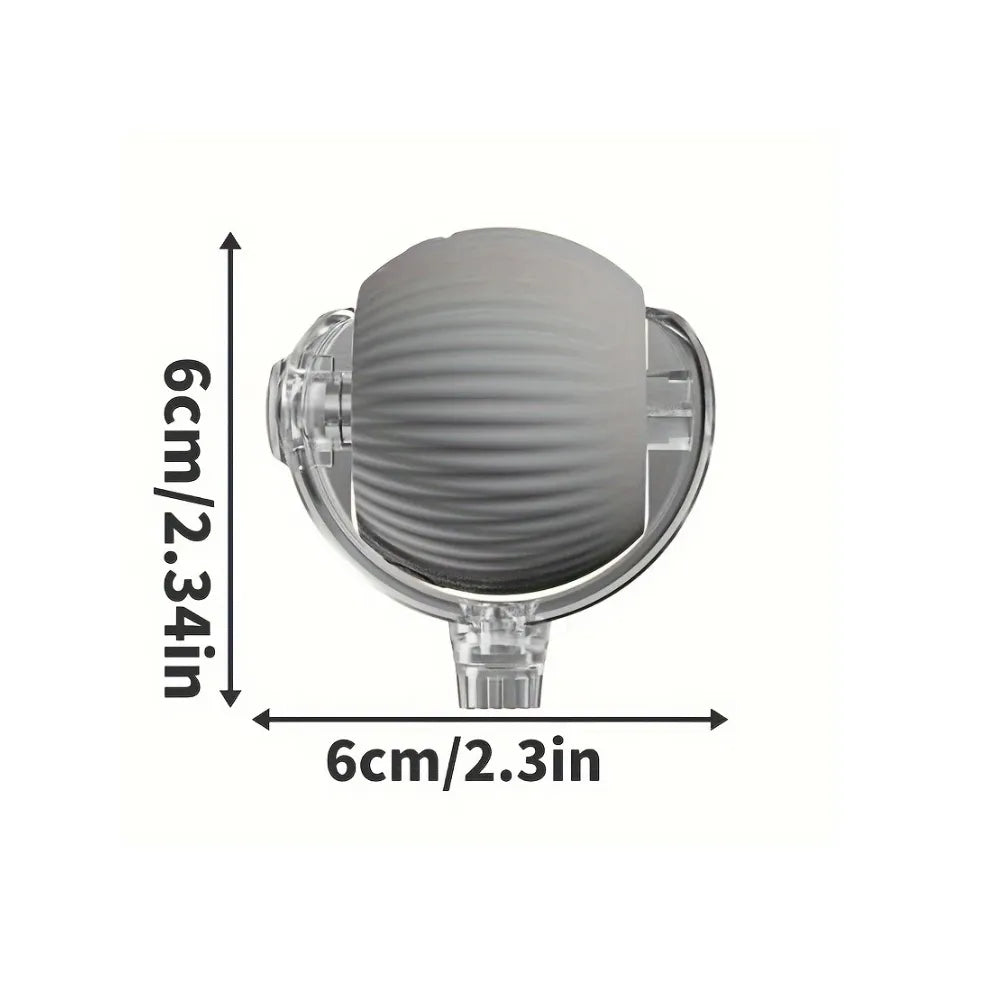 Brinquedo Bola Eletrônica Interativa Recarregável com Cordinha - Rolamento Automático