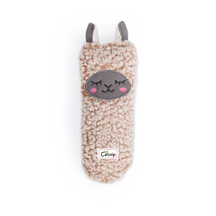 Brinquedo de Luta/Kicker Lhama Cuddler com Barulho Crocante e Catnip