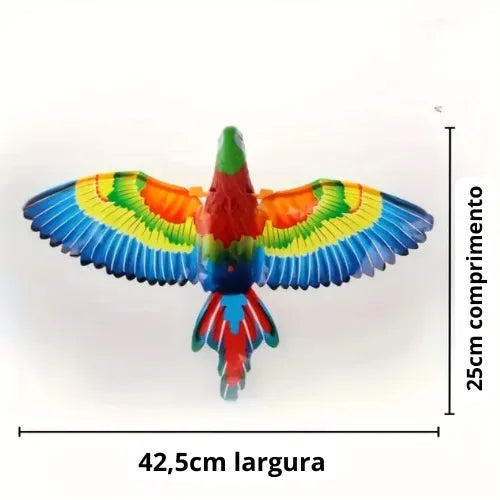 Brinquedo Eletrônico Arara Bate-Asas