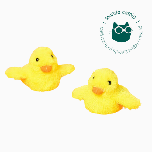 Brinquedo Eletrônico Pato Bate-Asas Interativo para Gatos