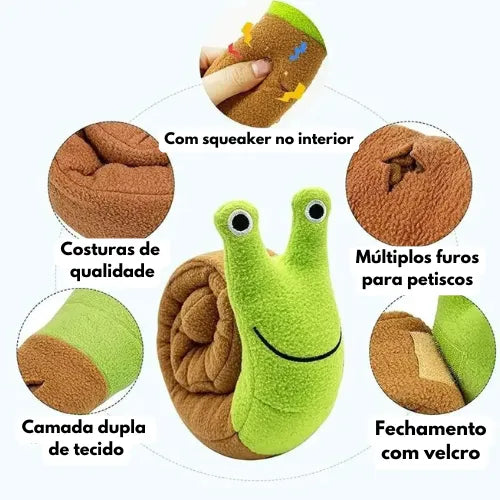 Brinquedo Enriquecimento Alimentar Caracol Para Petiscos