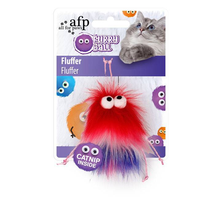 Brinquedo Furry Ball com Catnip para Gatos