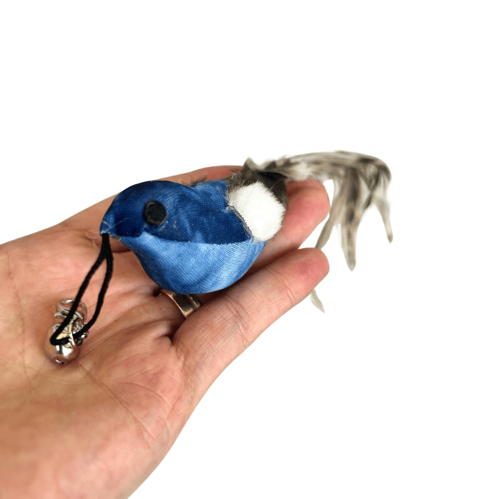 Brinquedo Isca Realista Pássaro Azul para Varinhas