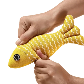 Brinquedo Kicker Peixe Amarelo com Catnip