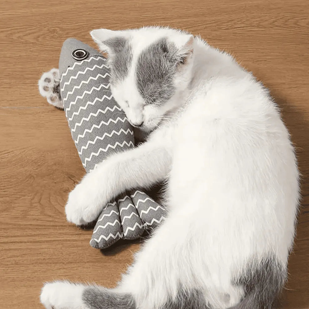 Brinquedo Kicker Peixe Amarelo com Catnip