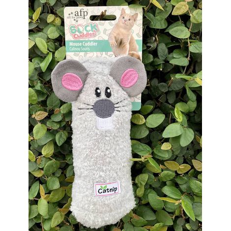 Brinquedo de Luta/Kicker Mouse Cuddler com Barulho Crocante e Catnip