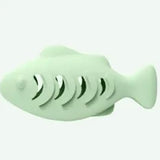 Brinquedo Peixe Silicone para Catnip ou Petiscos Enriquecimento Alimentar