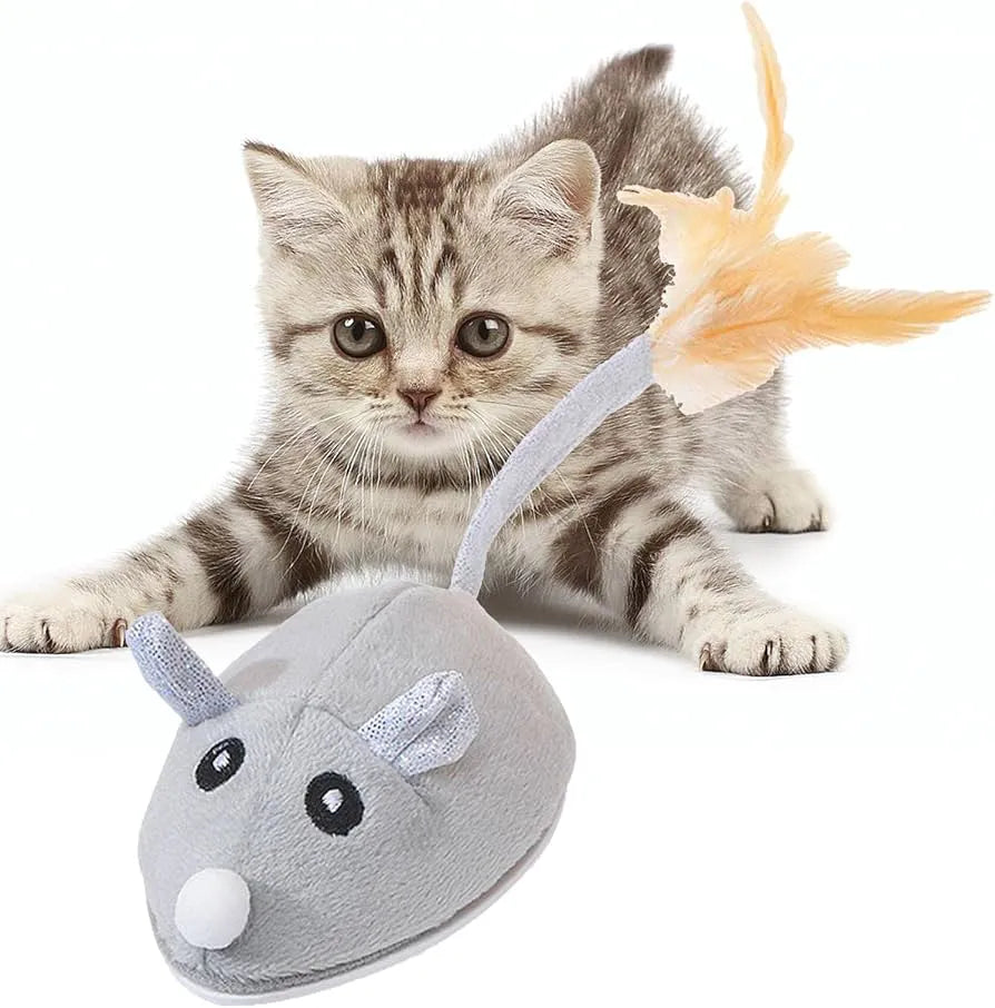 Brinquedo Rato Eletrônico Interativo para Gatos