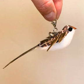 Brinquedo Isca Realista Pássaro Pardal para Varinhas