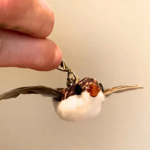 Brinquedo Isca Realista Pássaro Pardal para Varinhas