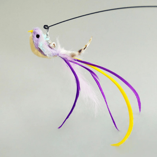 Brinquedo Refil Isca Realista Pássaro Violeta para Varinhas