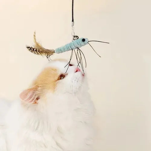 Brinquedo Varinha com Isca Inseto Azul Divertido