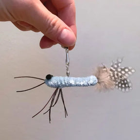 Brinquedo Varinha com Isca Inseto Azul Divertido