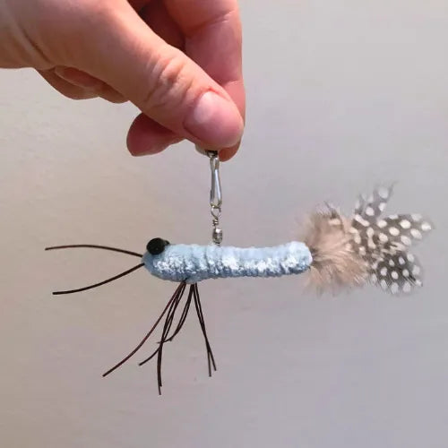 Brinquedo Varinha com Isca Inseto Azul Divertido