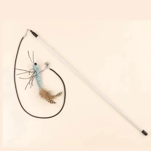 Brinquedo Varinha com Isca Inseto Azul Divertido