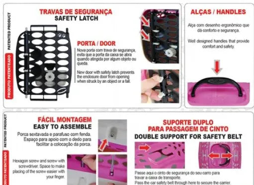 Caixa de Transporte Panther Nº1 - Vermelha