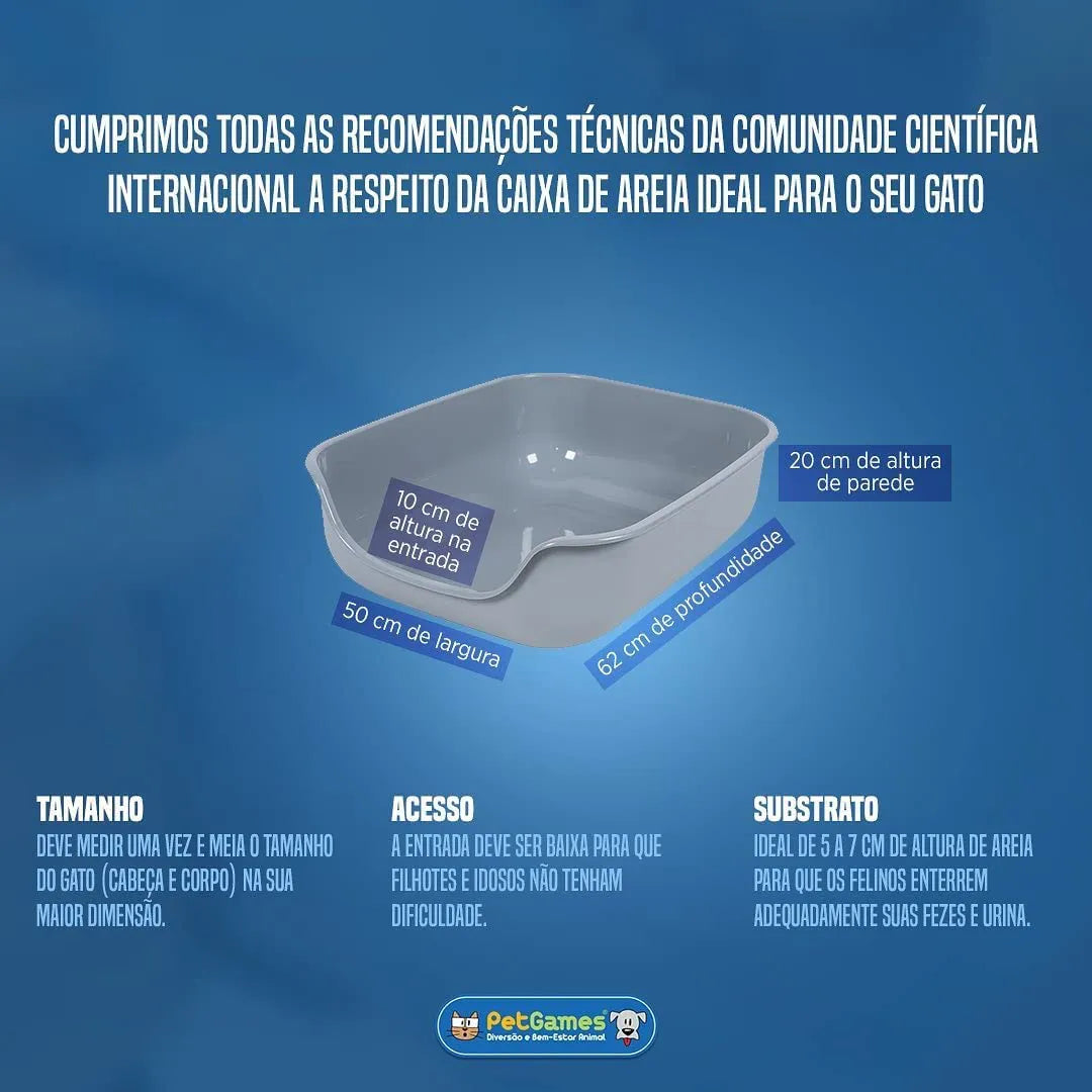 Caixona de Areia Sanitário Pet Games