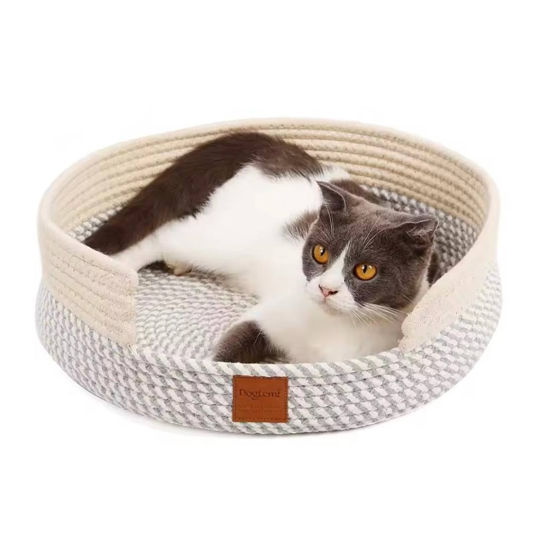 Cama Cesto Confortável Moderna 100% Algodão para Gatos