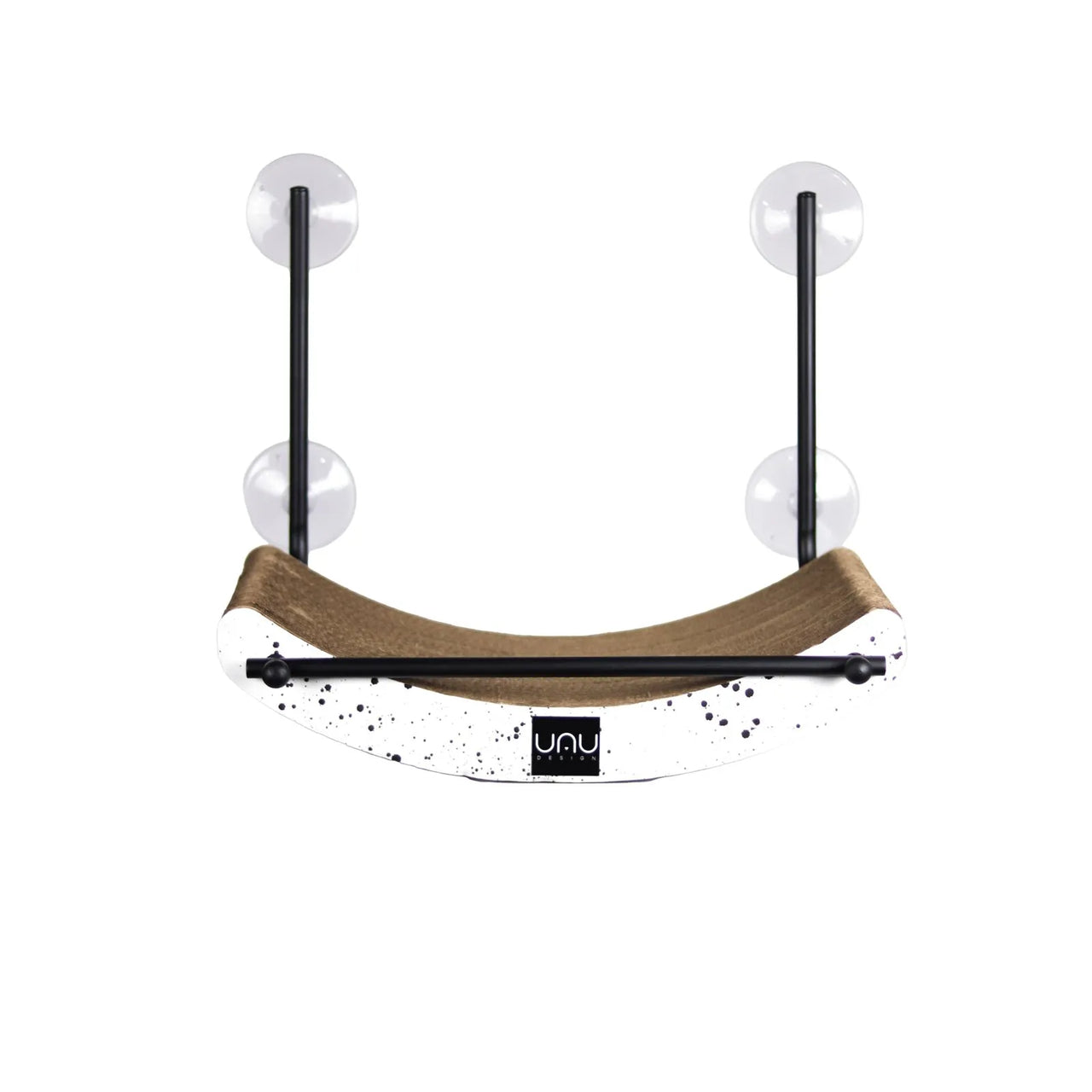 Cama Suspensa de Janela ou Parede com Arranhador Curva Branca