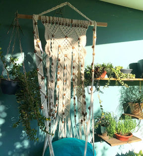 Cama Macramê Suspensa Himalaio - Artesanal
