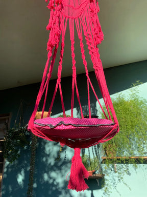 Cama Macramê Suspensa Persa - Artesanal