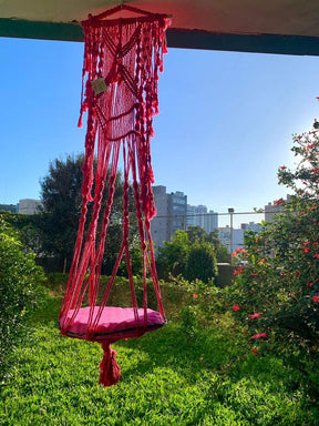 Cama Macramê Suspensa Persa - Artesanal