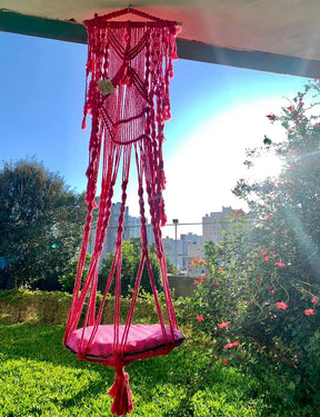 Cama Macramê Suspensa Persa - Artesanal