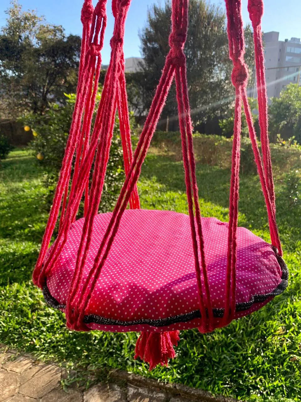 Cama Macramê Suspensa Persa - Artesanal