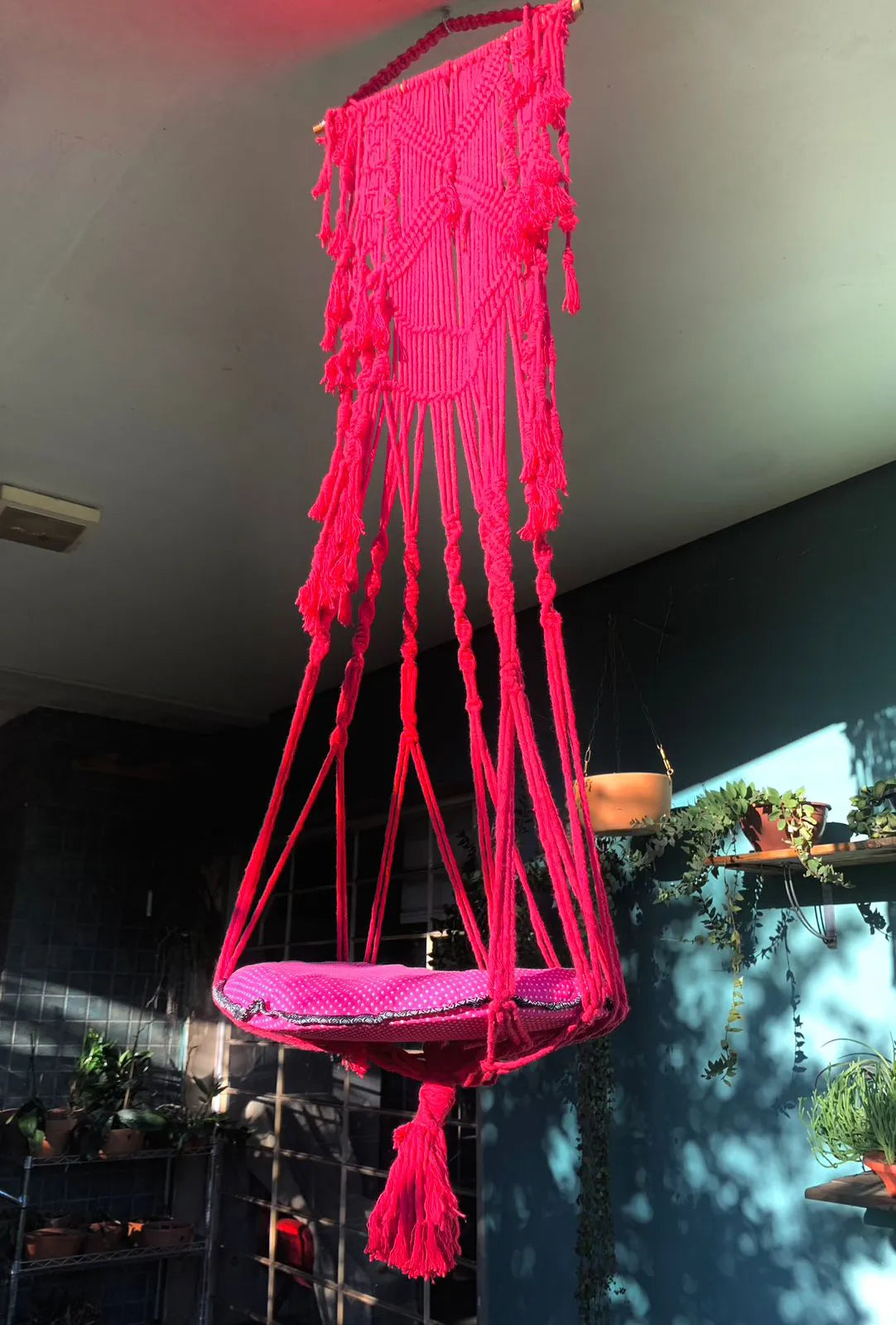 Cama Macramê Suspensa Persa - Artesanal