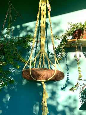 Cama Macramê Suspensa Sphynx - Artesanal