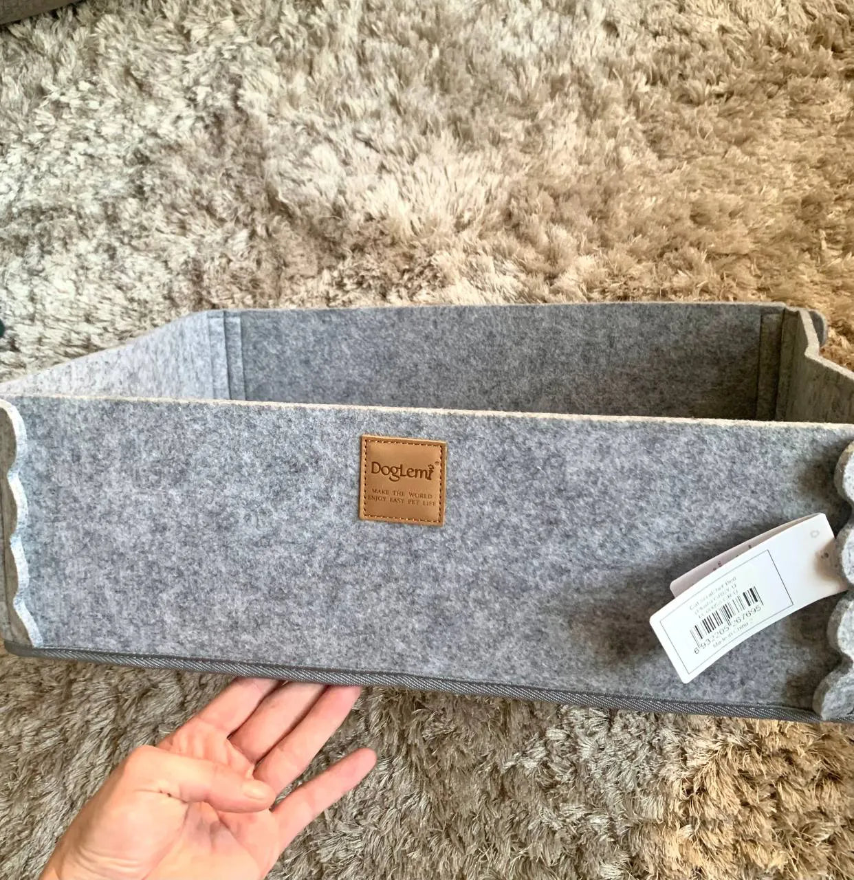 Cama Feltro Multiuso com Arranhador para Gatos