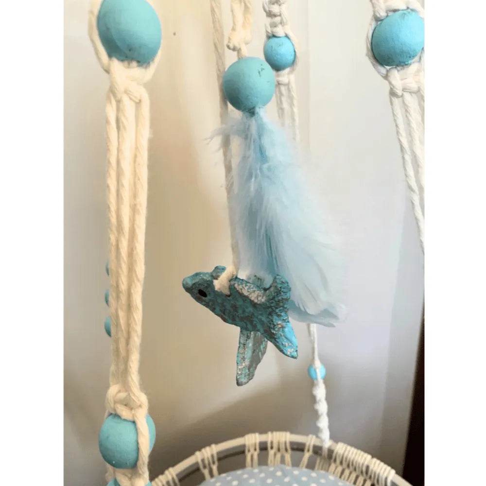 Cama Macramê Suspensa Cornish - Artesanal