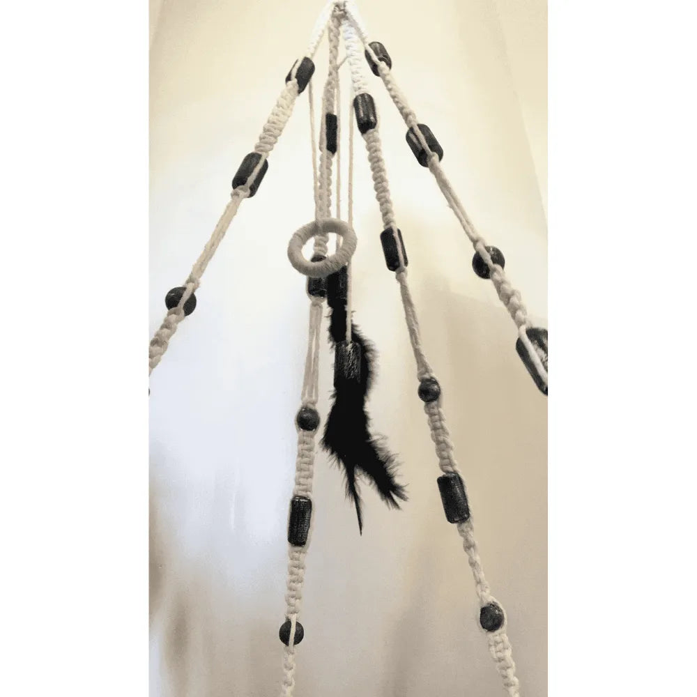 Cama Macramê Suspensa Siamês - Artesanal