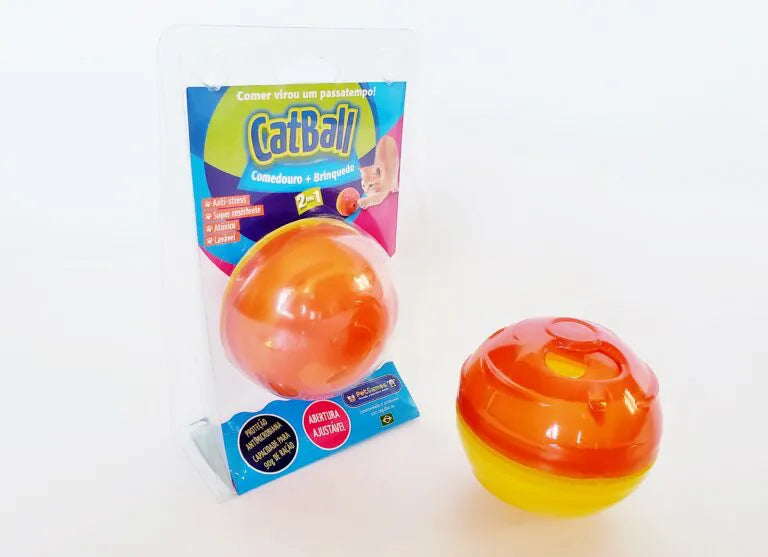 Brinquedo Cat Ball Dispenser de Petiscos - Enriquecimento Alimentar