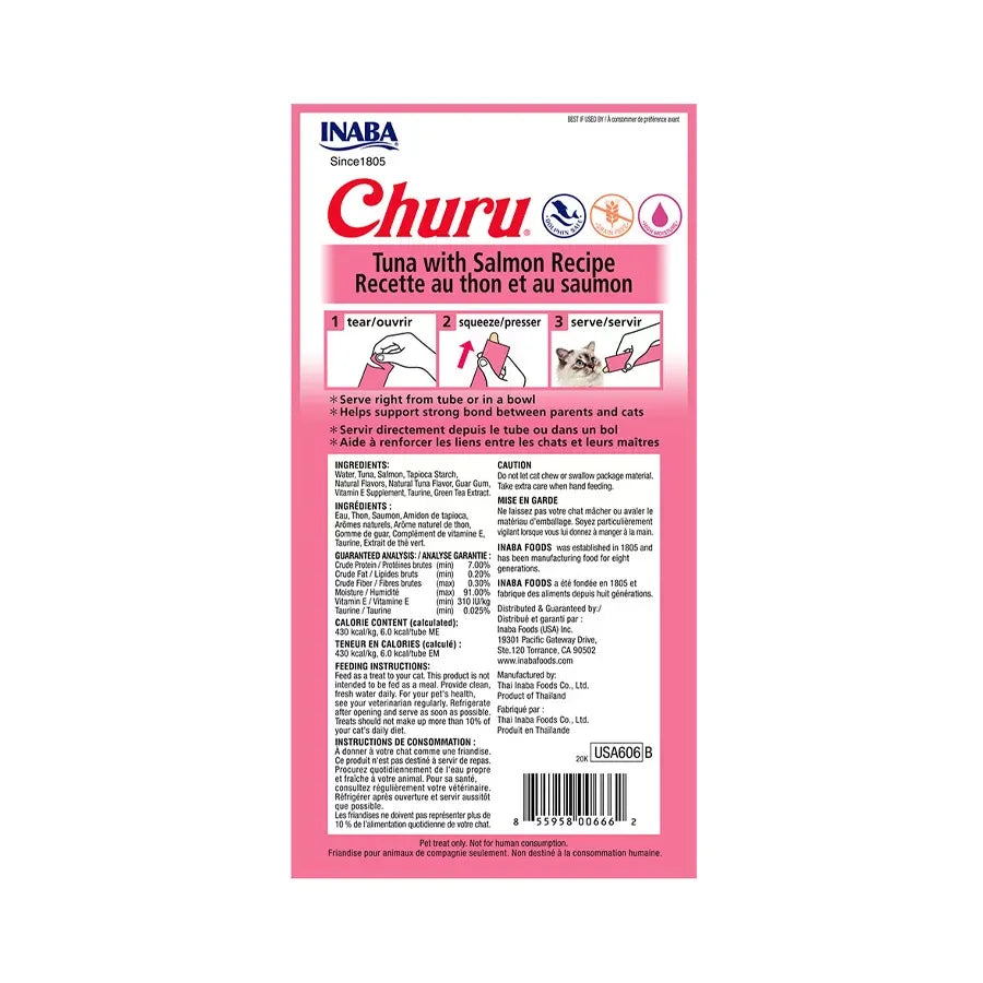 Churu Petisco Atum e Salmão 56g