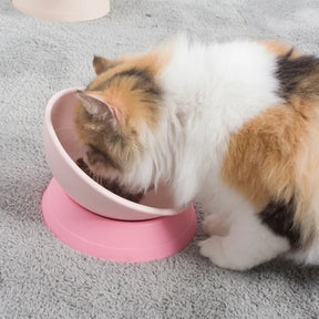 Comedouro de Silicone Regulável para Gatos