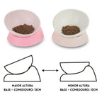Comedouro de Silicone Regulável para Gatos