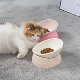 Comedouro de Silicone Regulável para Gatos