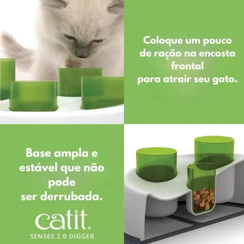 Comedouro Lento Catit Senses 2.0 Enriquecimento Alimentar