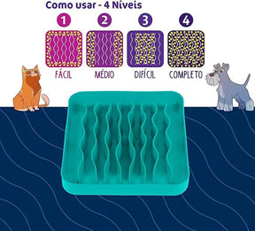 Comedouro Lento e Funcional Pet Wave